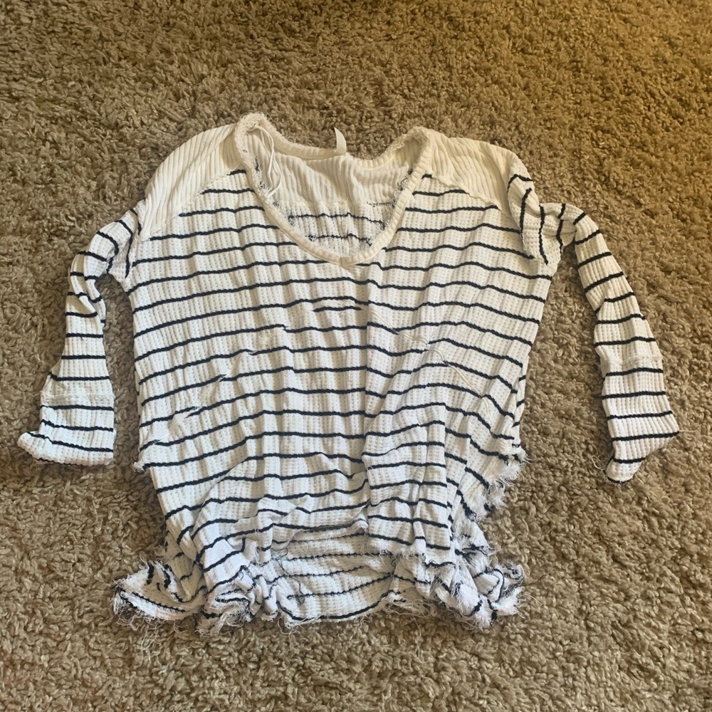 Free People Striped Sweater